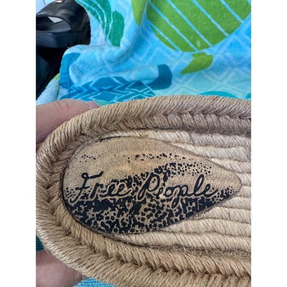 Free People Island Time Espadrille In White Slip-On Sandals  Size 39 - Picture 4 of 12
